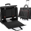 CURMIO Rolling Carrying Bag with Wheels Compatible with Apple iMac 27 inch Desktop Computer, Detachable Trolley Storage Case Compatible with iMac 27” Monitors and Accessories, Black (Patented Design)